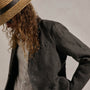 Montecito Linen Blazer in Bark | James Perse Los Angeles