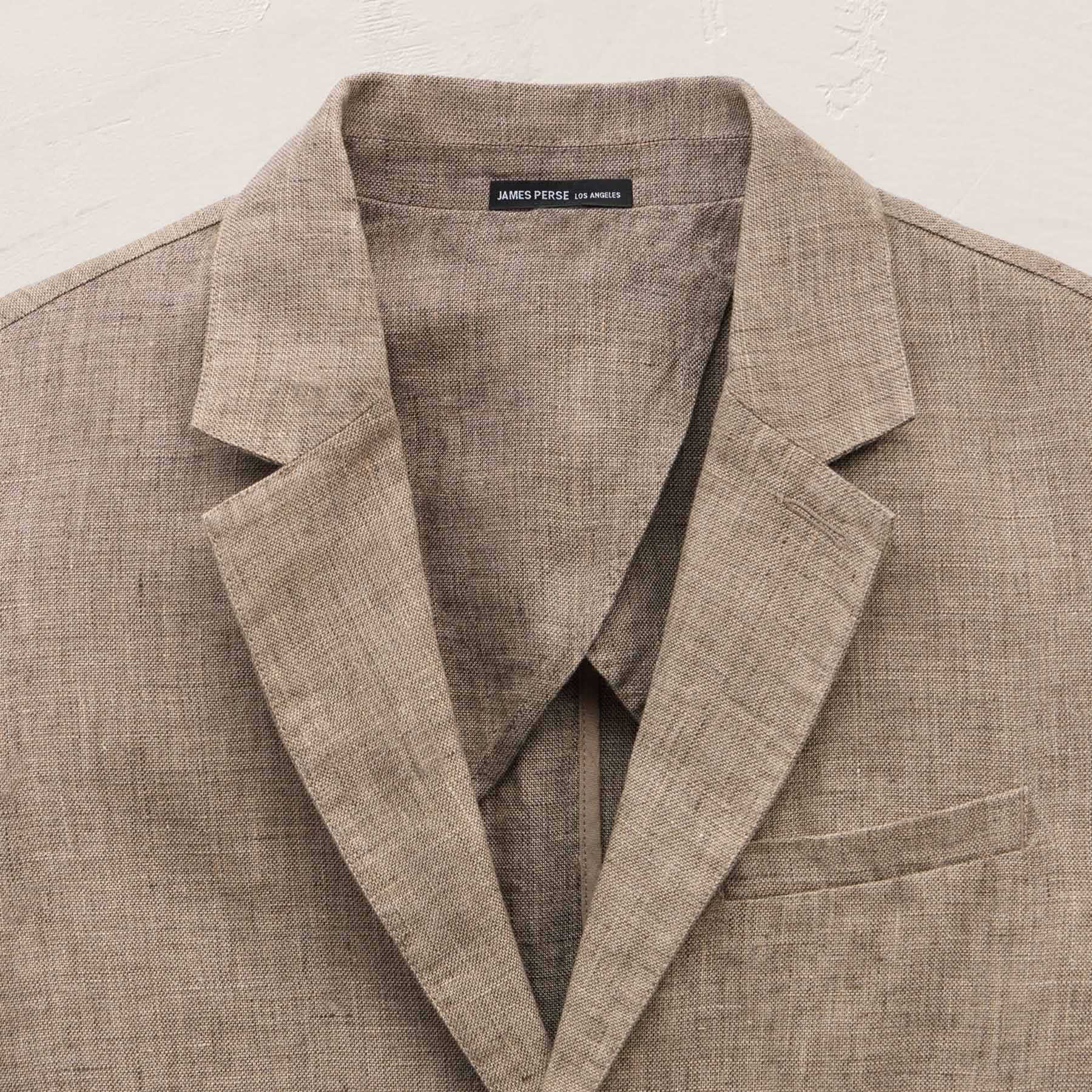 Montecito Linen Blazer in Soft Beige | James Perse Los Angeles