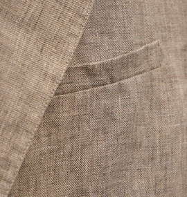 Montecito Linen Blazer in Soft Beige | James Perse Los Angeles