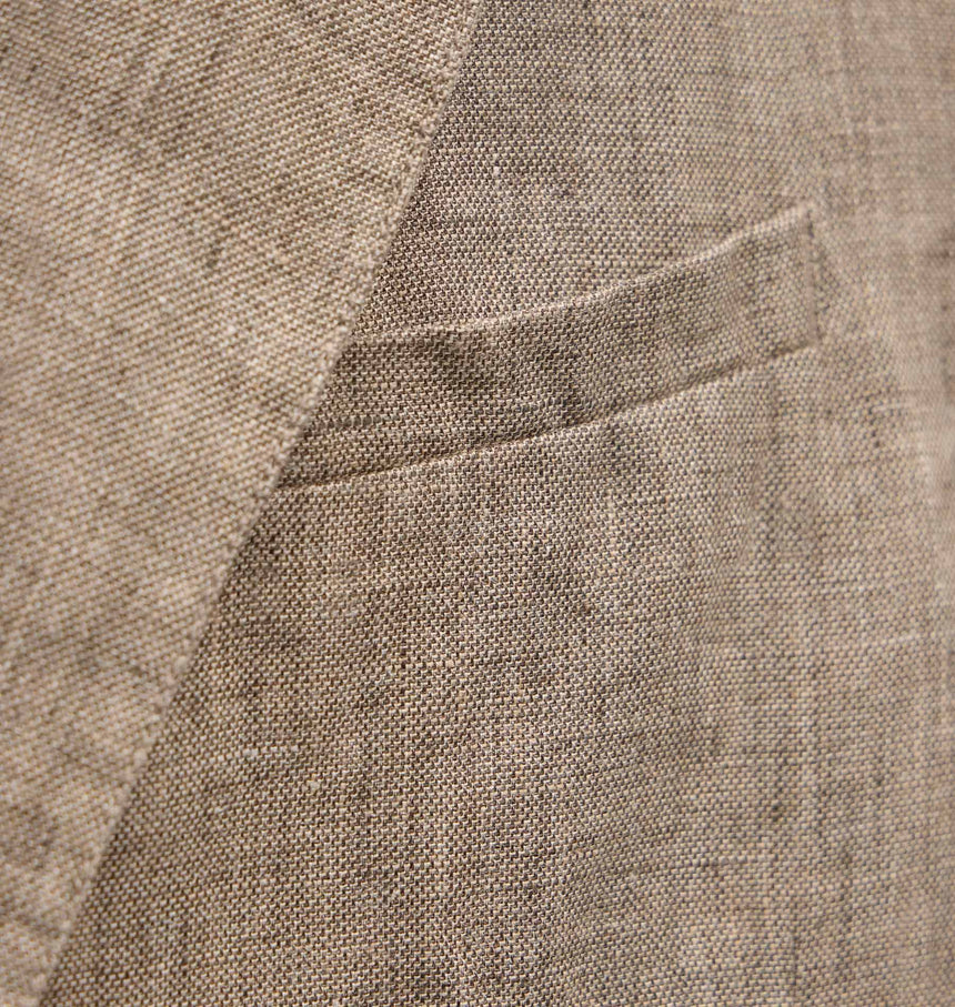 Montecito Linen Blazer in Soft Beige | James Perse Los Angeles