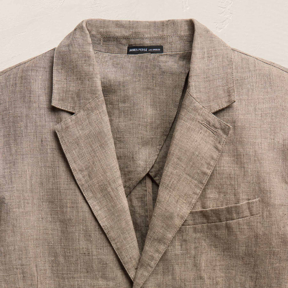 Montecito Linen Blazer in Soft Beige | James Perse Los Angeles