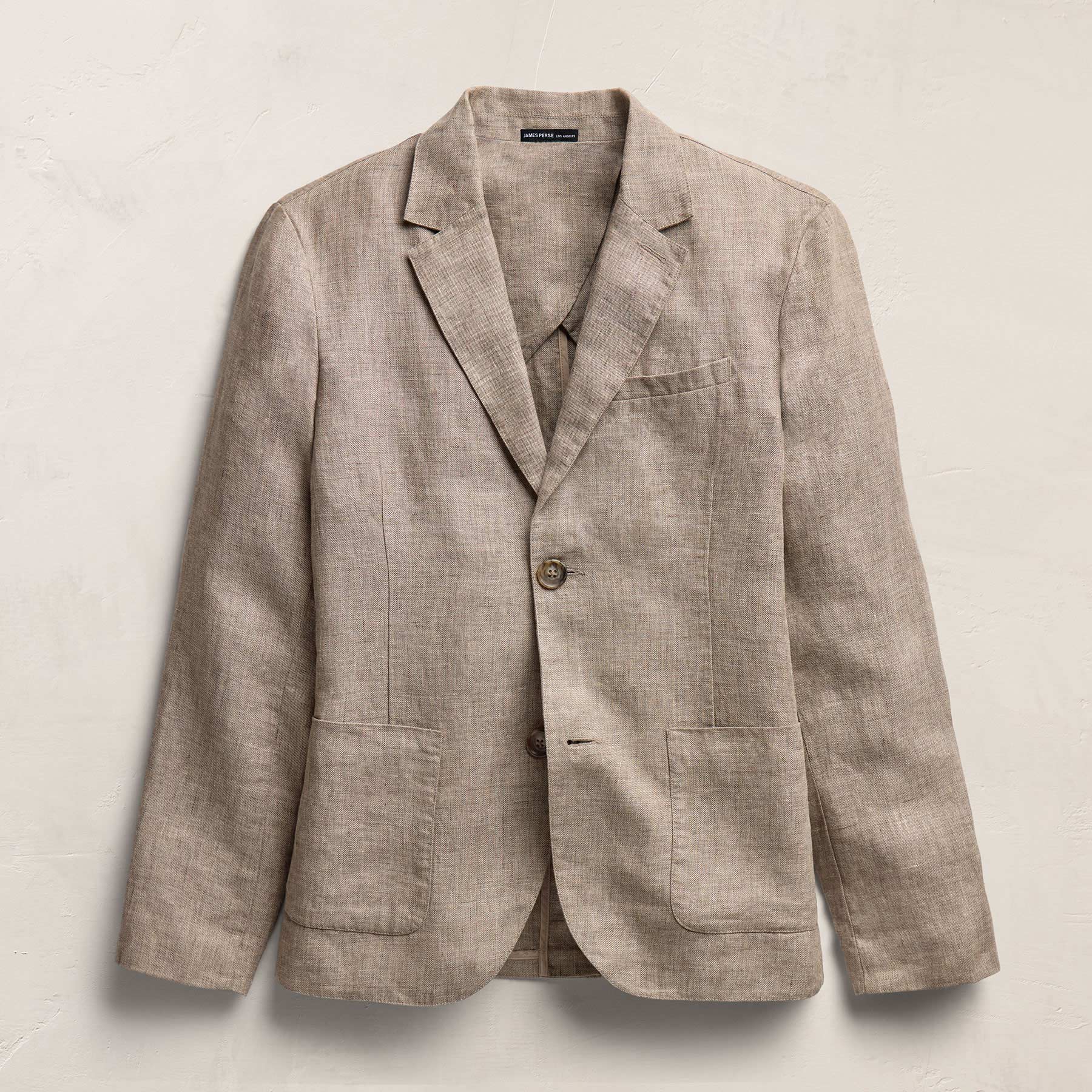 Montecito Linen Blazer in Soft Beige | James Perse Los Angeles