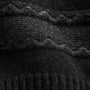 Camel Hair Intarsia Crew - Black/Anthracite | James Perse Los Angeles