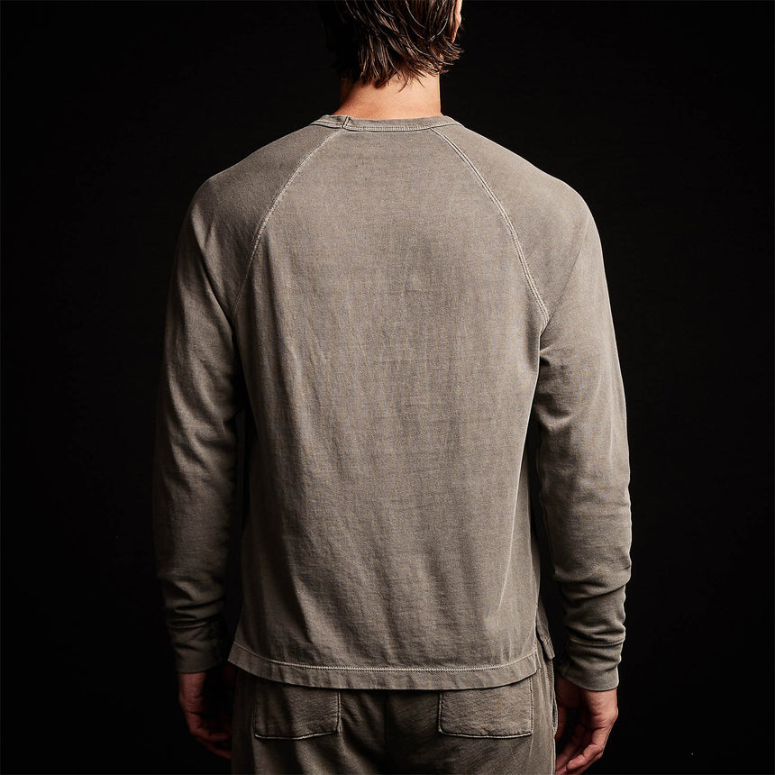 Beefy Cotton Jersey Pocket Raglan in Burro Pigment | James Perse Los Angeles