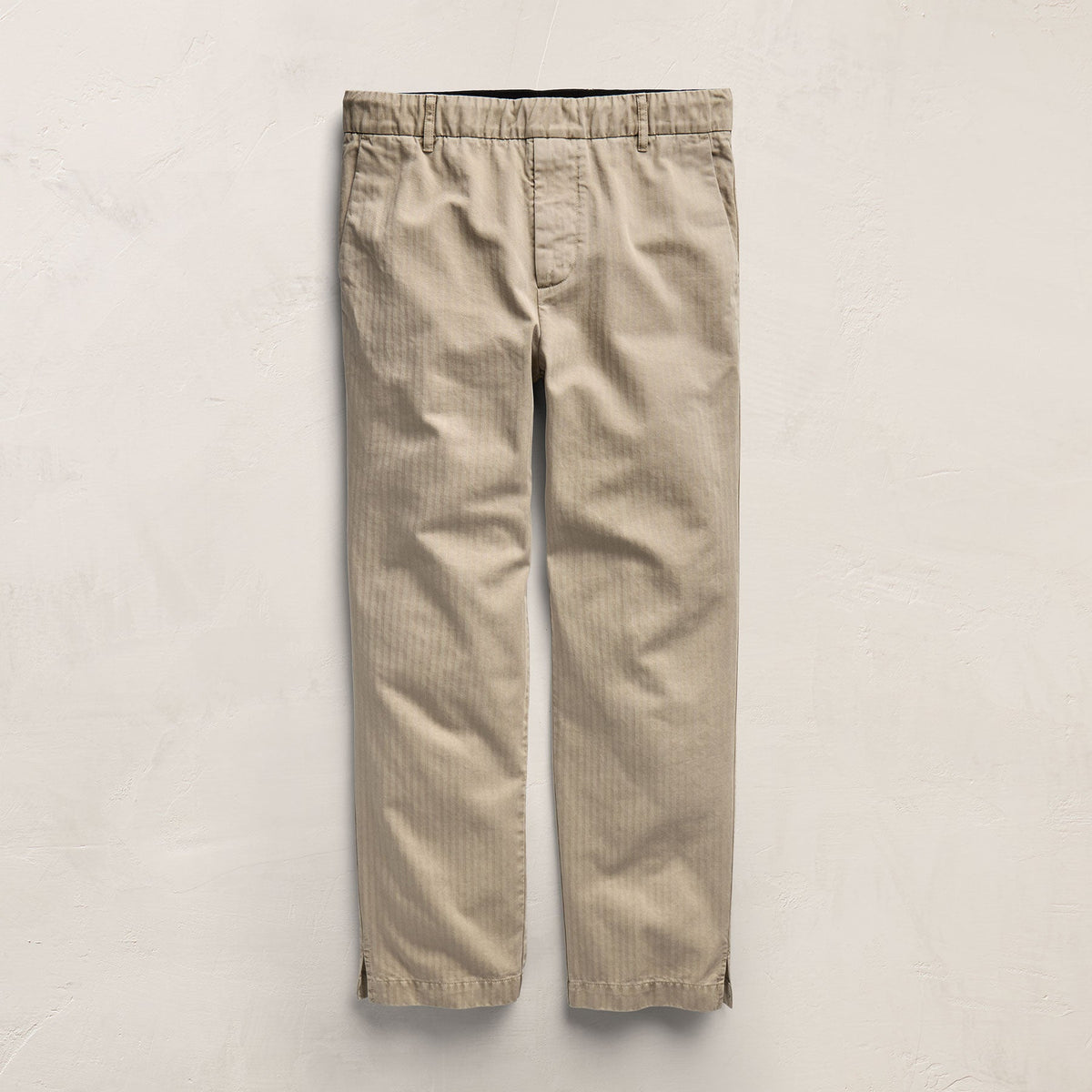 Herringbone Twill Trouser in Flax Pigment | James Perse Los Angeles