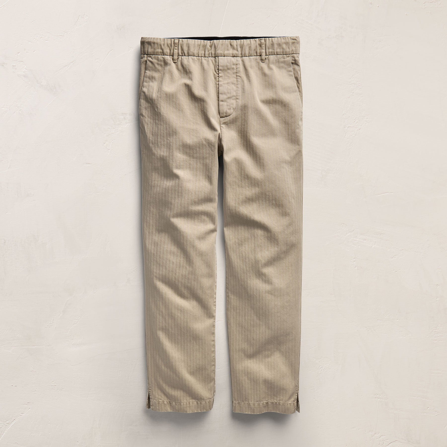 Herringbone Twill Trouser in Flax Pigment | James Perse Los Angeles