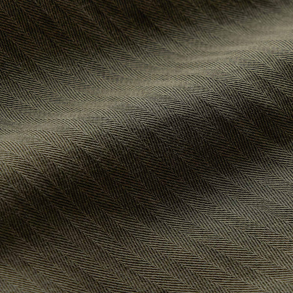 Herringbone Twill Utility Pant in Army Green Pigment | James Perse Los Angeles