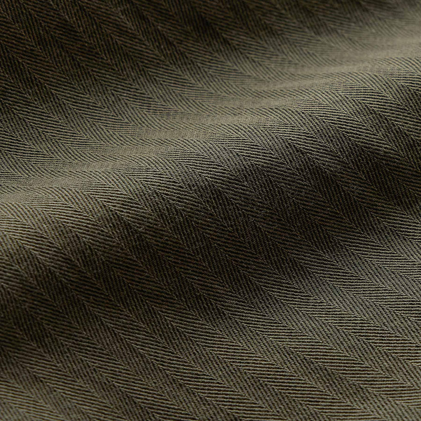 Herringbone Twill Utility Pant in Army Green Pigment | James Perse Los Angeles