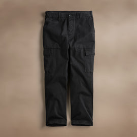 Herringbone Twill Utility Pant in Black | James Perse Los Angeles