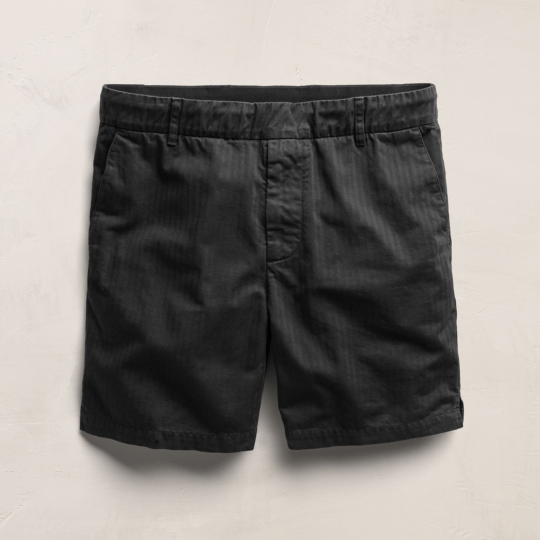Herringbone Surplus Short in Black | James Perse Los Angeles