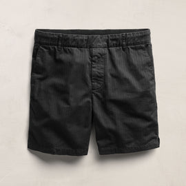 Herringbone Surplus Short in Black | James Perse Los Angeles