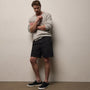 Herringbone Surplus Short in Black | James Perse Los Angeles
