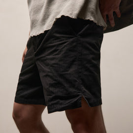 Herringbone Surplus Short in Black | James Perse Los Angeles