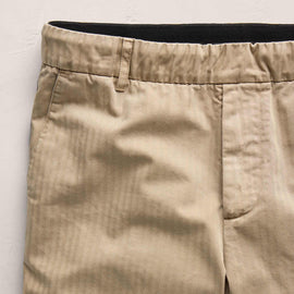 Herringbone Surplus Short in Light Khaki Pigment | James Perse Los Angeles