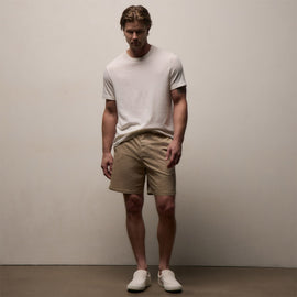 Herringbone Surplus Short in Light Khaki Pigment | James Perse Los Angeles