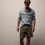 Herringbone Surplus Short in Light Olive Pigment | James Perse Los Angeles