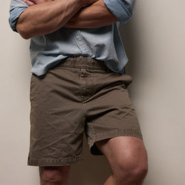 Herringbone Surplus Short in Light Olive Pigment | James Perse Los Angeles