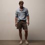 Herringbone Surplus Short in Light Olive Pigment | James Perse Los Angeles