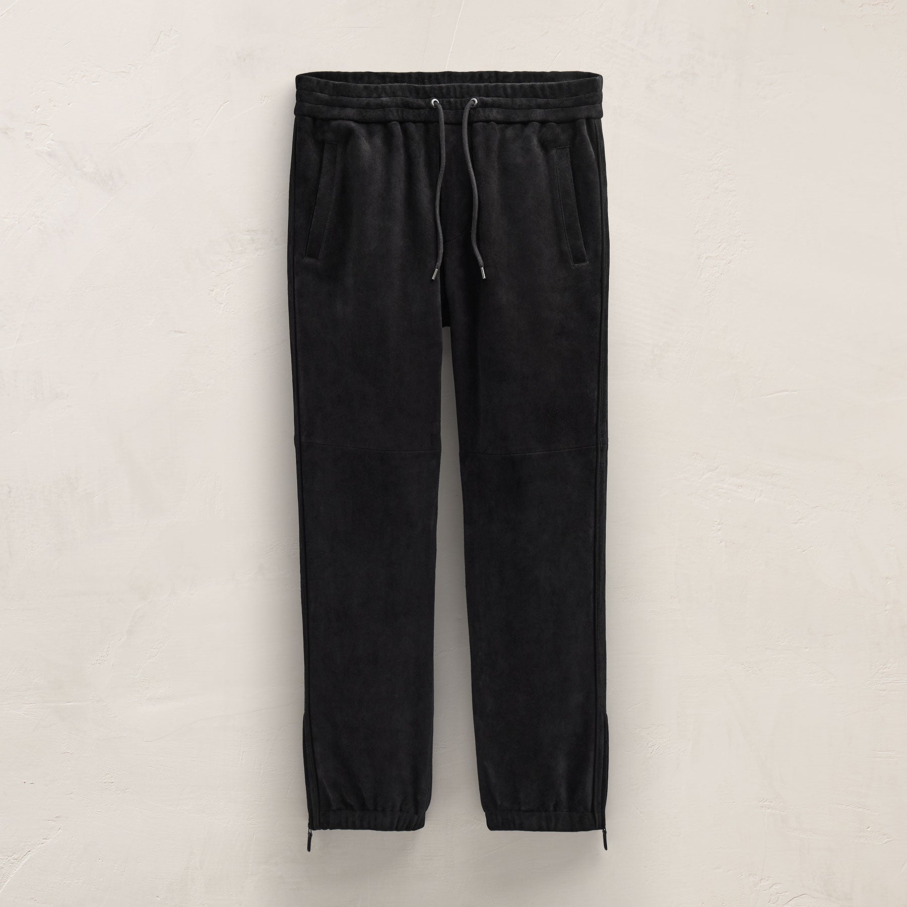 Suede Track Pant - Black | James Perse Los Angeles
