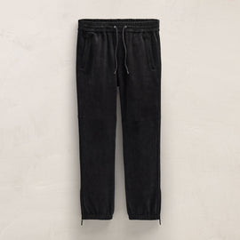 Suede Pant in Black | James Perse Los Angeles