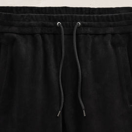 Suede Pant in Black | James Perse Los Angeles