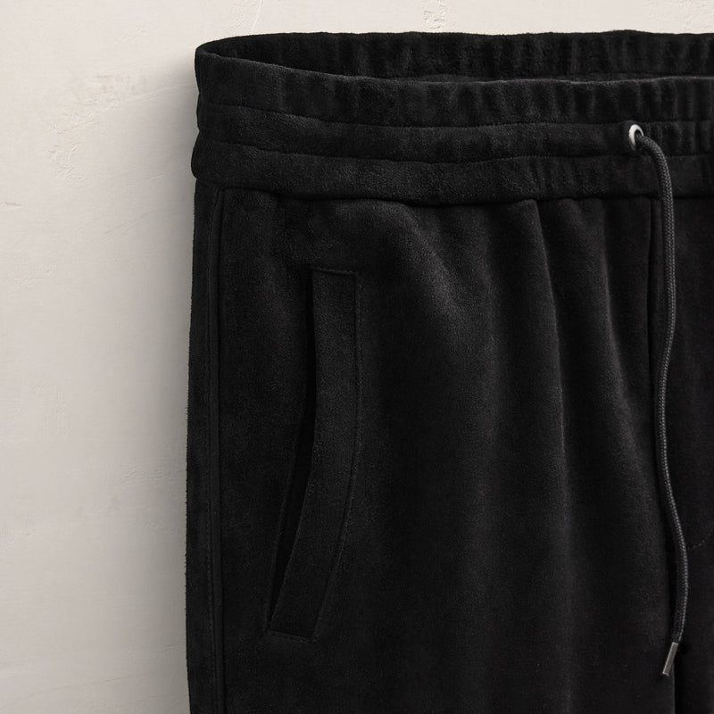Suede Pant in Black | James Perse Los Angeles