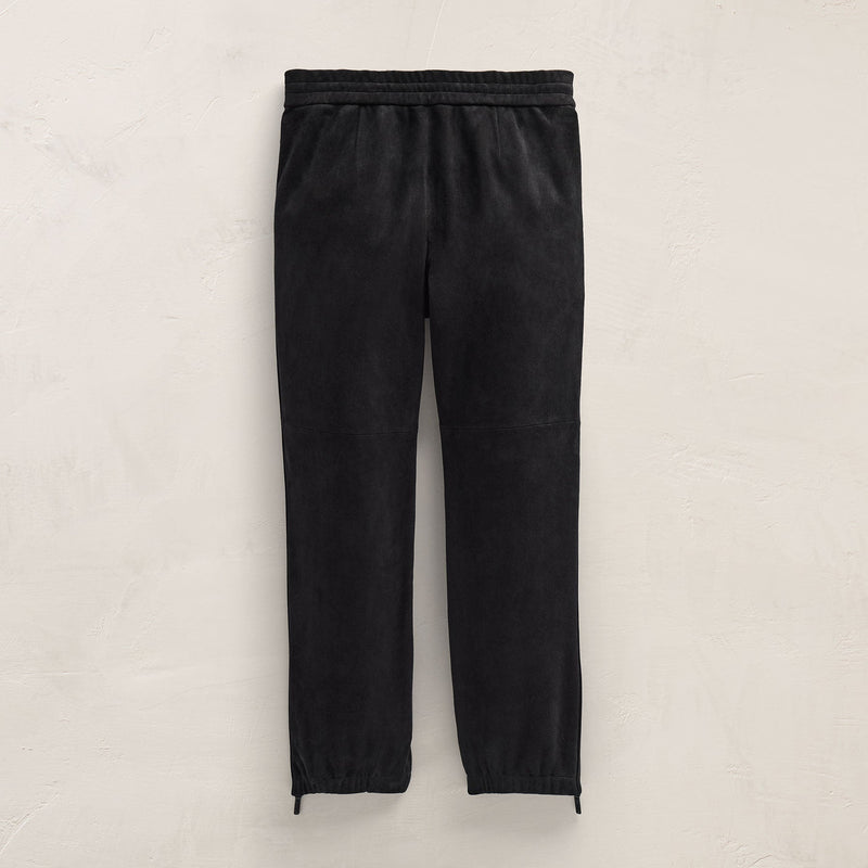 Suede Pant in Black | James Perse Los Angeles