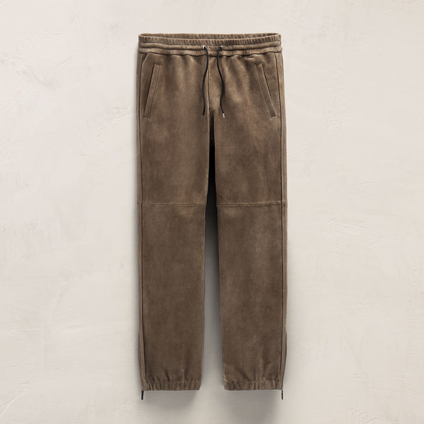 Suede Track Pant In Caribou | James Perse Los Angeles