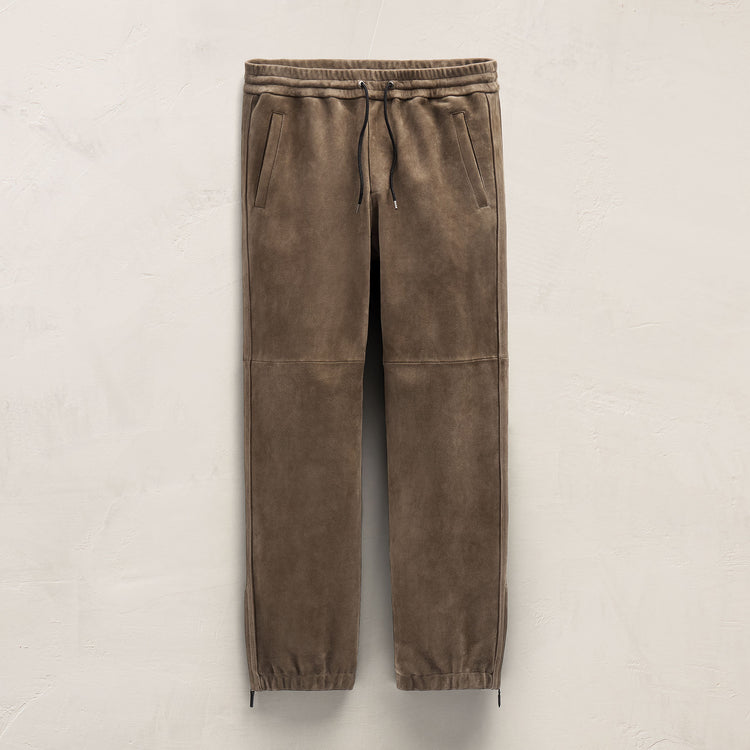 Suede Track Pant In Caribou | James Perse Los Angeles
