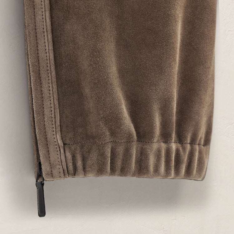 Suede Track Pant In Caribou | James Perse Los Angeles