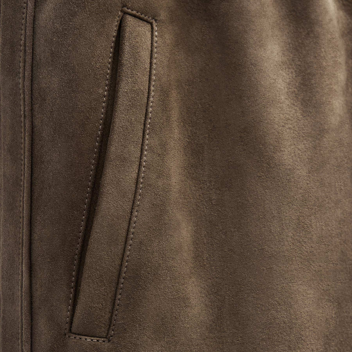 Suede Track Pant In Caribou | James Perse Los Angeles