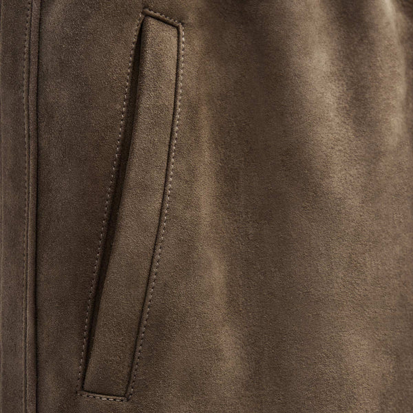 Suede Track Pant In Caribou | James Perse Los Angeles