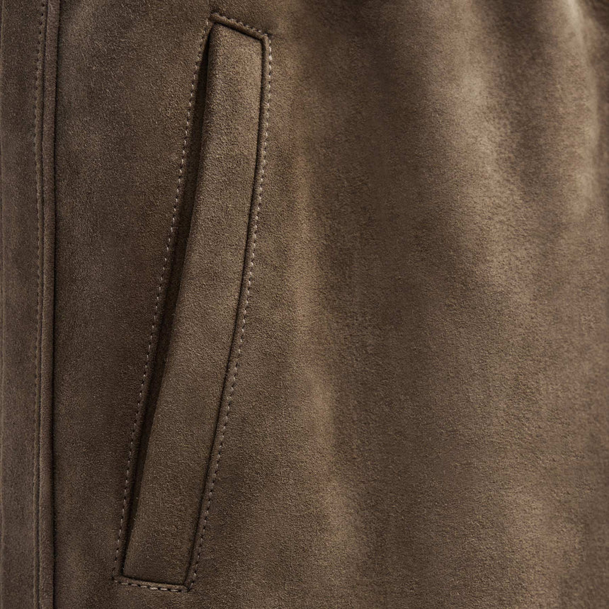 Suede Track Pant In Caribou | James Perse Los Angeles
