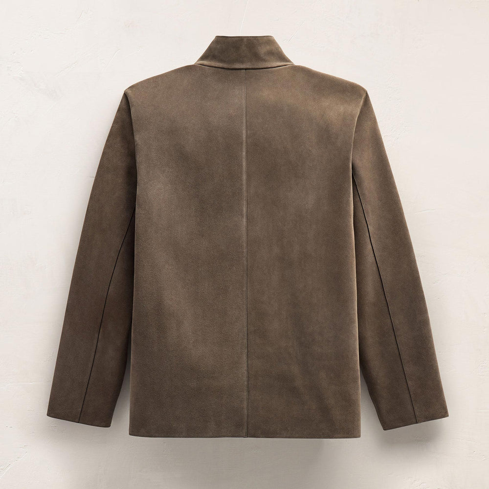 Suede Ranch Jacket in Caribou | James Perse Los Angeles FLAT