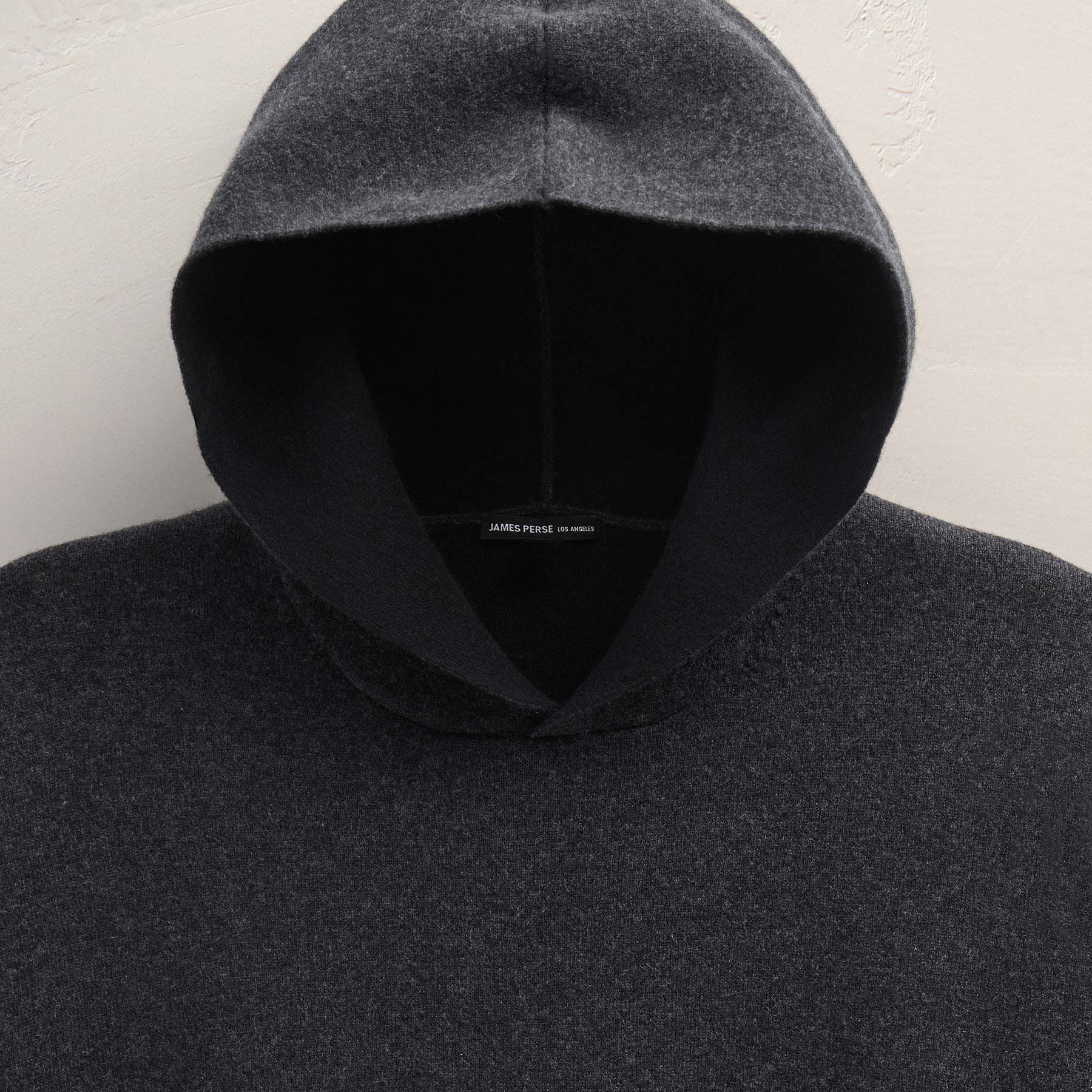 Hooded Poncho - Coal/Black | James Perse Los Angeles