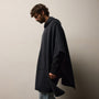 Hooded Poncho in Coal/Black | James Perse Los Angeles / Mens