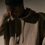 Oversized Hooded Sweater in Stone | James Perse Los Angeles / Mens