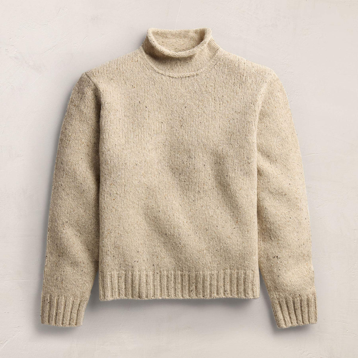 Donegal Funnel Neck Sweater in Oatmeal | James Perse Los Angeles