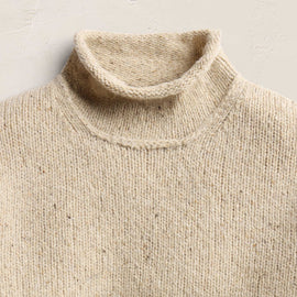 Donegal Funnel Neck Sweater in Oatmeal | James Perse Los Angeles