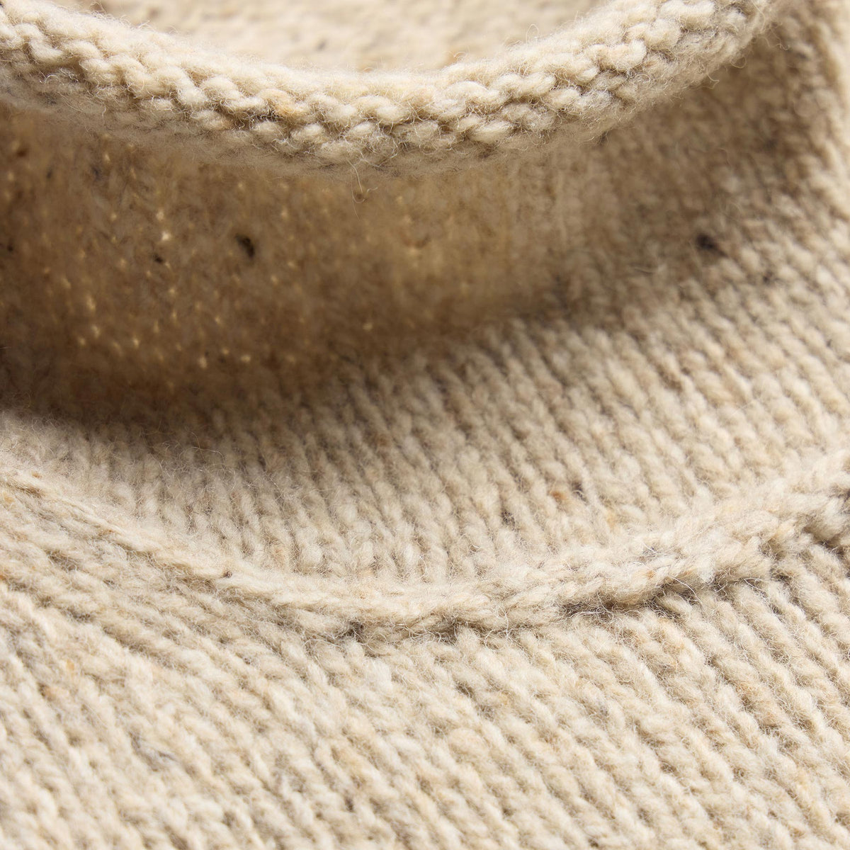 Donegal Funnel Neck Sweater in Oatmeal | James Perse Los Angeles