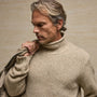 Heavy Exaggerated Turtleneck in Oatmeal | James Perse Los Angeles