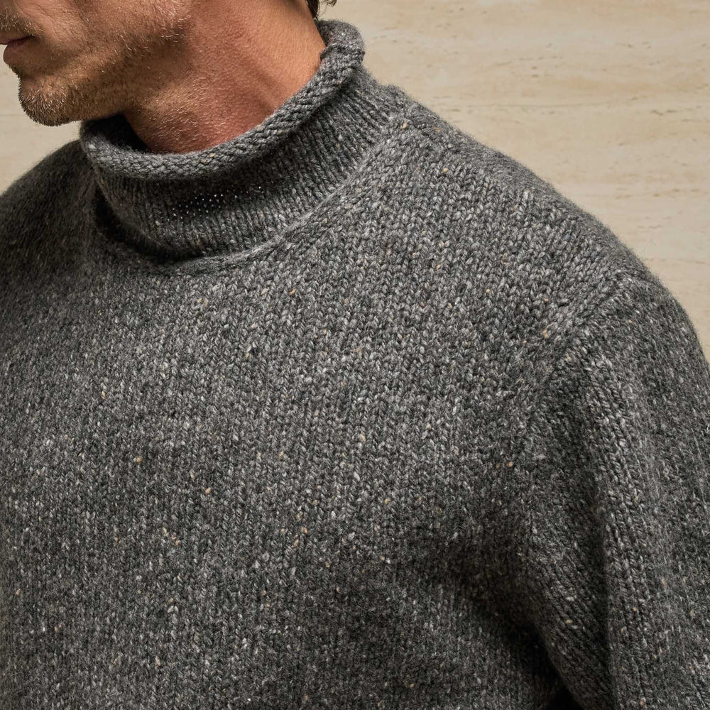 Heavy Exaggerated Turtleneck in Truffle | James Perse Los Angeles