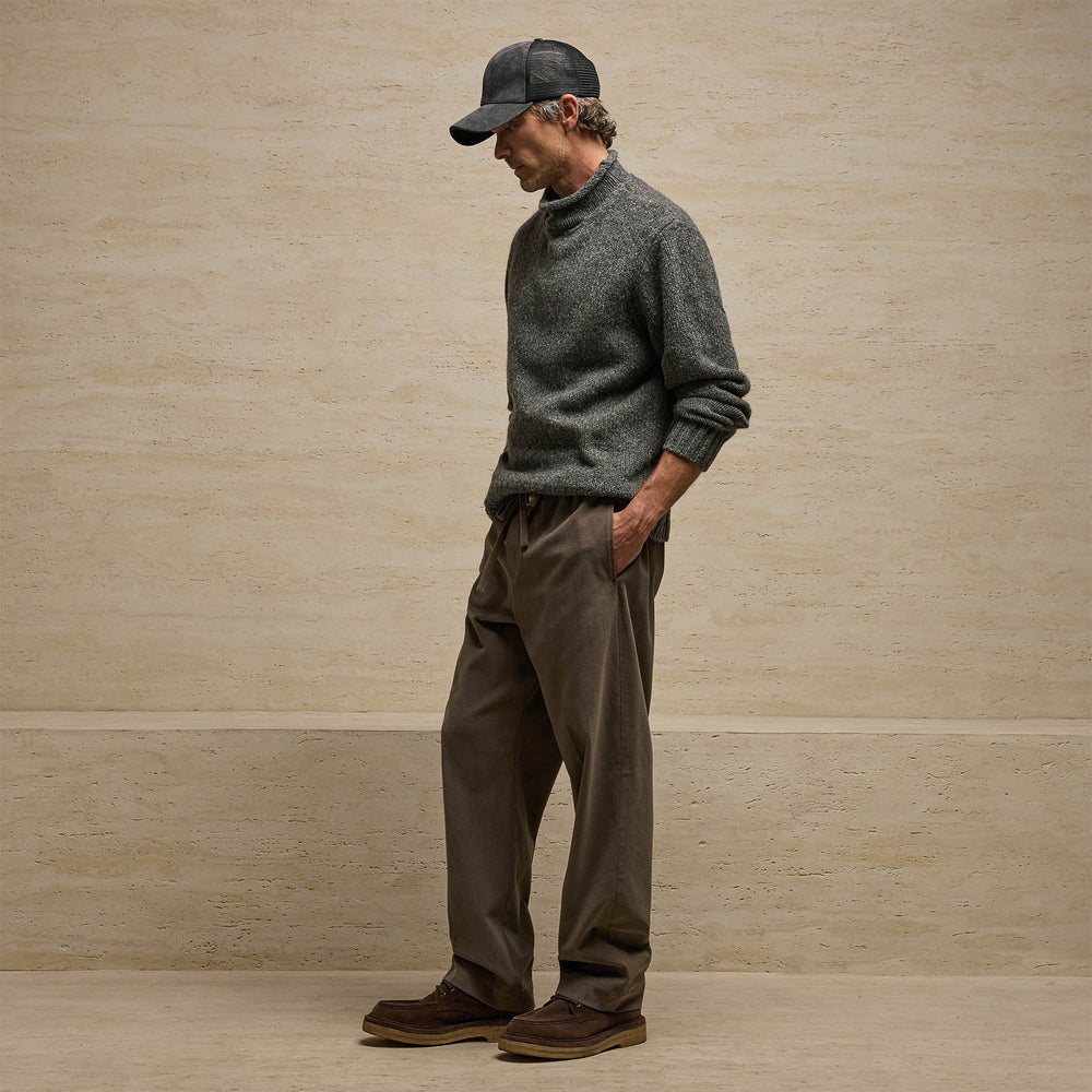 Heavy Exaggerated Turtleneck in Truffle | James Perse Los Angeles