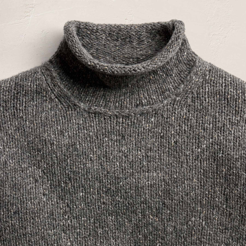 Donegal Funnel Neck Sweater in Truffle | James Perse Los Angeles