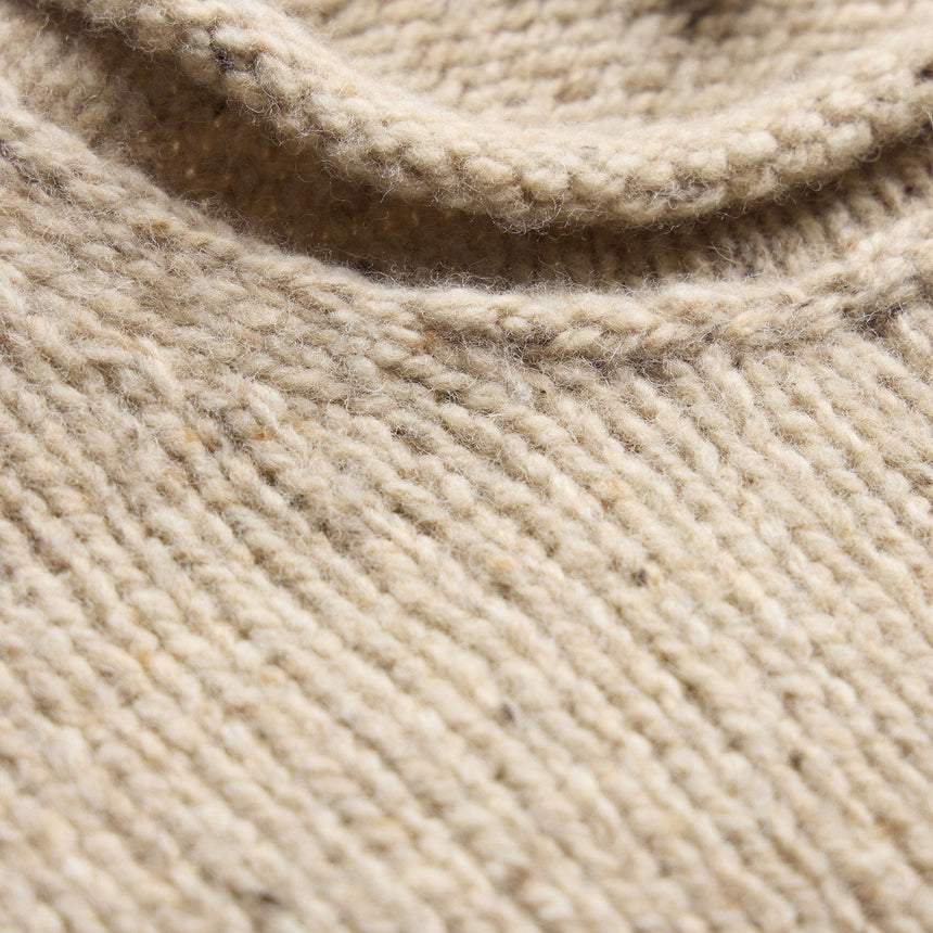 Heavy Exaggerated Crewneck in Oatmeal | James Perse Los Angeles