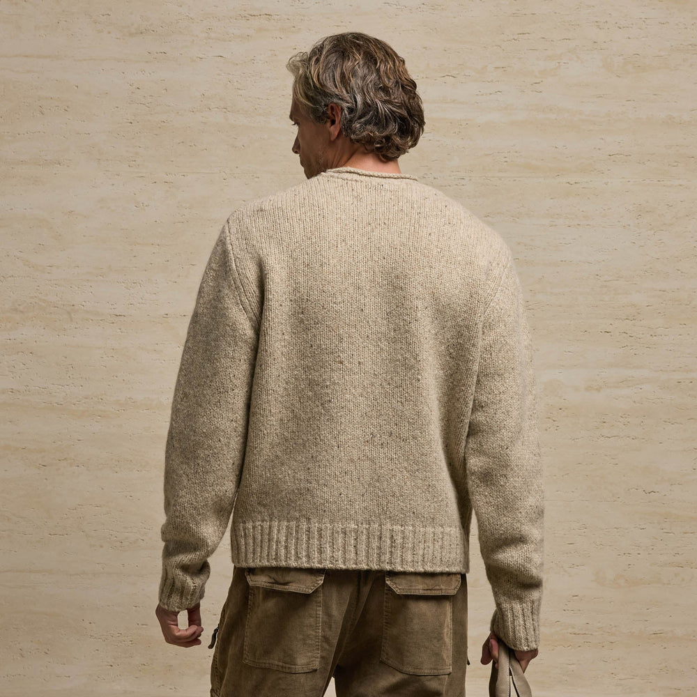 Heavy Exaggerated Crewneck in Oatmeal | James Perse Los Angeles