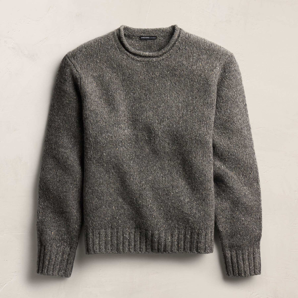 Heavy Exaggerated Crewneck in Truffle | James Perse Los Angeles