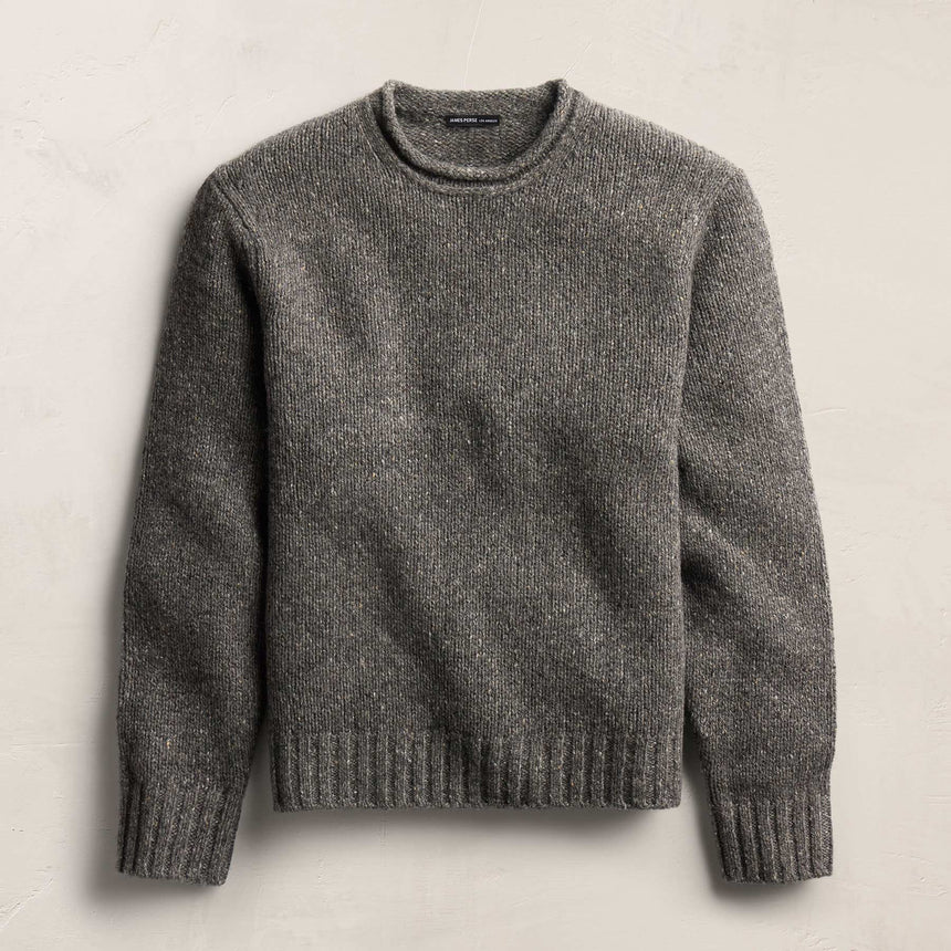 Heavy Exaggerated Crewneck in Truffle | James Perse Los Angeles