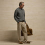 Heavy Exaggerated Crewneck in Truffle | James Perse Los Angeles