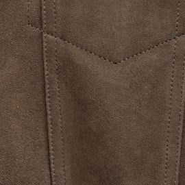 Suede Trucker Jacket in Caribou | James Perse Los Angeles